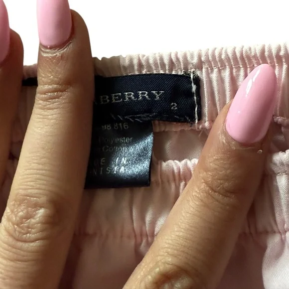 Authentic Burberry Light Pink Ruffle Skirt with Burberry Bow Size Toddler 2T - Picture 4 of 8